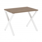 Стол рабочий Рива LOFT VR.L-SRX-1.7 Металл белый Дуб Аризона