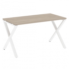 Стол рабочий Рива LOFT VR.L-SRX-3.7 Металл белый Дуб Аттик