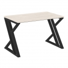 Стол рабочий Рива LOFT VR.L-SRZ-2.7 Металл черный Денвер светлый