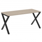 Стол рабочий Рива LOFT VR.L-SRX-4.7 Металл черный Дуб Аттик