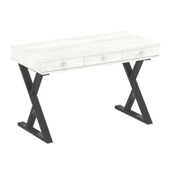 Стол письменный Рива HOME OFFICE VR.SP-1-118.M Снежная Платина/Антрацит металл