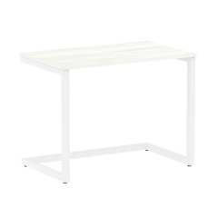 Стол письменный Рива HOME OFFICE VR.SP-2-98 Снежная платина/Белый металл