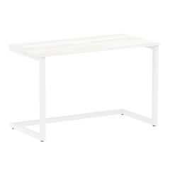 Стол письменный Рива HOME OFFICE VR.SP-2-118 Снежная Платина/Белый металл