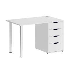 Стол письменный Рива HOME OFFICE VR.SP-3-118.4 Белый Бриллиант