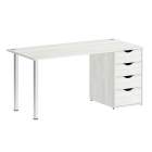 Стол письменный Рива HOME OFFICE VR.SP-3-158.4 Снежная Платина