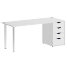 Стол письменный Рива HOME OFFICE VR.SP-3-178.4 Белый