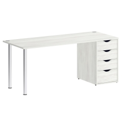 Стол письменный Рива HOME OFFICE VR.SP-3-178.1 Снежная Платина