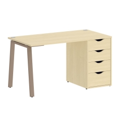 Стол письменный Рива HOME OFFICE VR.SP-3-138.1.A Клен/Мокко металл