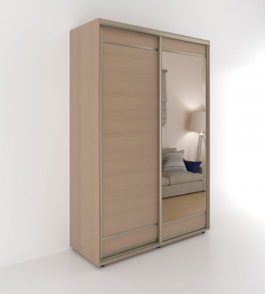 Шкаф-купе 2-х дверный Акцент Купе Акцент-Лайт Д3 1200х600 Дуб молочный