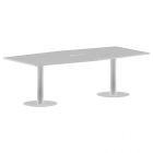 Конференц-стол на 6-8 человек Skyland IMAGO ПРГ-4 Белый-белый