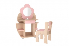 Набор детский Мебельсон Ромашка модуль 01 Дуб млечный/Розовый
