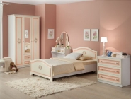 Компоновка 5 Мебельсон Алиса Белый/Крем