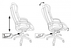 Кресло руководителя Бюрократ Бюрократ CH-824 Песочный Light-21