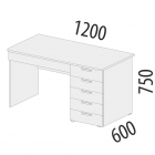 Стол компьютерный Витра Тиффани 93.66