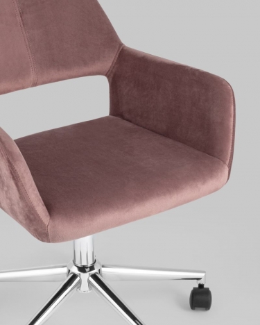 Стул офисный Stool Group Ross велюр Розовый