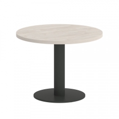 Стол журнальный круглый Рива HOME OFFICE VR.SP-5-60.1G Денвер Светлый/Антрацит металл