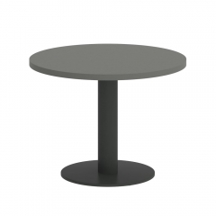Стол журнальный круглый Рива HOME OFFICE VR.SP-5-60.1G Металлик/Антрацит металл