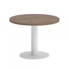 Стол журнальный круглый Рива HOME OFFICE VR.SP-5-60.1G Дуб Аризона/Белый металл