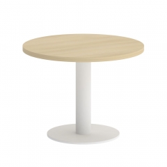 Стол журнальный круглый Рива HOME OFFICE VR.SP-5-60.1G Акация Лорка/Белый металл