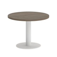 Стол журнальный круглый Рива HOME OFFICE VR.SP-5-60.1G Вяз Благородный/Белый металл