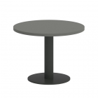Стол журнальный круглый Рива HOME OFFICE VR.SP-5-60.1G Акация Лорка/Серый металл