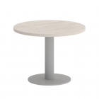 Стол журнальный круглый Рива HOME OFFICE VR.SP-5-60.1G Денвер Светлый/Серый металл