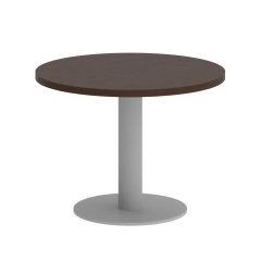 Стол журнальный круглый Рива HOME OFFICE VR.SP-5-60.1G Венге Цаво/Серый металл