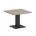 Стол журнальный квадратный Рива HOME OFFICE VR.SP-5-60.2G Дуб Аттик/Антрацит металл