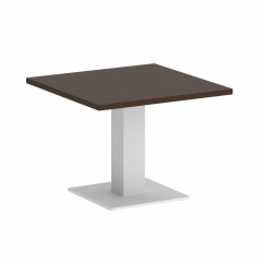 Стол журнальный квадратный Рива HOME OFFICE VR.SP-5-60.2G Венге Цаво/Белый металл