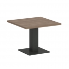 Стол журнальный квадратный Рива HOME OFFICE VR.SP-5-60.2G Серый/Серый металл