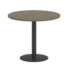 Стол журнальный круглый Рива HOME OFFICE VR.SP-5-90.1 Вяз Благородный/Антрацит металл