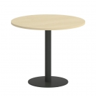 Стол журнальный круглый Рива HOME OFFICE VR.SP-5-90.1 Денвер Светлый/Антрацит металл