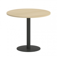 Стол журнальный круглый Рива HOME OFFICE VR.SP-5-90.1 Денвер Светлый/Серый металл