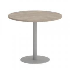Стол журнальный круглый Рива HOME OFFICE VR.SP-5-90.1 Дуб Аттик/Серый металл