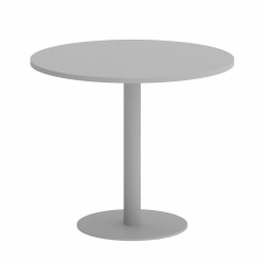Стол журнальный круглый Рива HOME OFFICE VR.SP-5-90.1 Серый/Серый металл