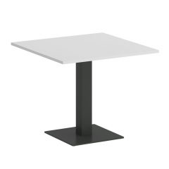 Стол журнальный квадратный Рива HOME OFFICE VR.SP-5-90.2 Белый/Антрацит металл