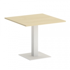 Стол журнальный квадратный Рива HOME OFFICE VR.SP-5-90.2 Клен/Белый металл