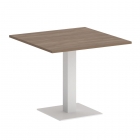 Стол журнальный квадратный Рива HOME OFFICE VR.SP-5-90.2 Дуб Аризона/Белый металл