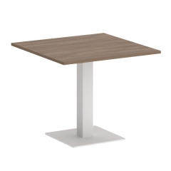 Стол журнальный квадратный Рива HOME OFFICE VR.SP-5-90.2 Дуб Аризона/Белый металл