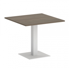 Стол журнальный квадратный Рива HOME OFFICE VR.SP-5-90.2 Вяз Благородный/Белый металл