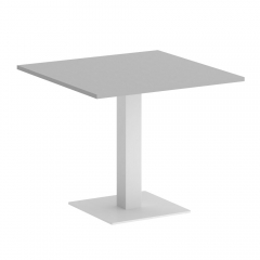 Стол журнальный квадратный Рива HOME OFFICE VR.SP-5-90.2 Серый/Белый металл