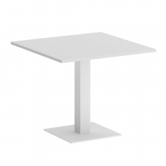 Стол журнальный квадратный Рива HOME OFFICE VR.SP-5-90.2 Белый/Белый металл
