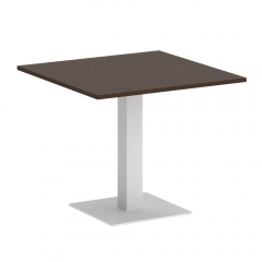 Стол журнальный квадратный Рива HOME OFFICE VR.SP-5-90.2 Венге Цаво/Белый металл