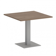 Стол журнальный квадратный Рива HOME OFFICE VR.SP-5-90.2 Орех Гварнери/Серый металл