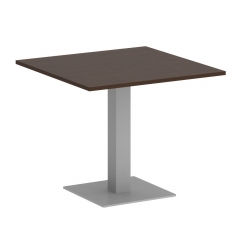 Стол журнальный квадратный Рива HOME OFFICE VR.SP-5-90.2 Венге Цаво/Серый металл