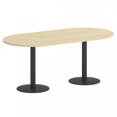 Стол овальный Рива HOME OFFICE VR.SP-5-180.1 Клен/Антрацит металл