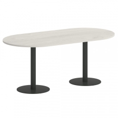 Стол овальный Рива HOME OFFICE VR.SP-5-180.1 Дуб Наварра/Антрацит металл