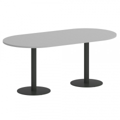 Стол овальный Рива HOME OFFICE VR.SP-5-180.1 Серый/Антрацит металл
