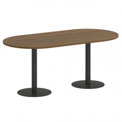 Стол овальный Рива HOME OFFICE VR.SP-5-180.1 Венге Цаво/Антрацит металл