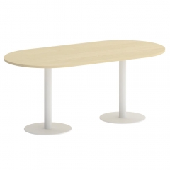 Стол овальный Рива HOME OFFICE VR.SP-5-180.1 Клен/Белый металл